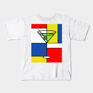 Mondrian's Martini Kids T-Shirt